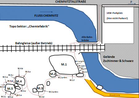 Übersichtskarte Chemiefabrik